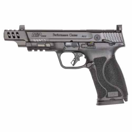 Smith & Wesson, M&P M2.0 Performance Center Pistol, Full Size, 10MM, Ported Barrel, Thumb Safety, Black (13915)