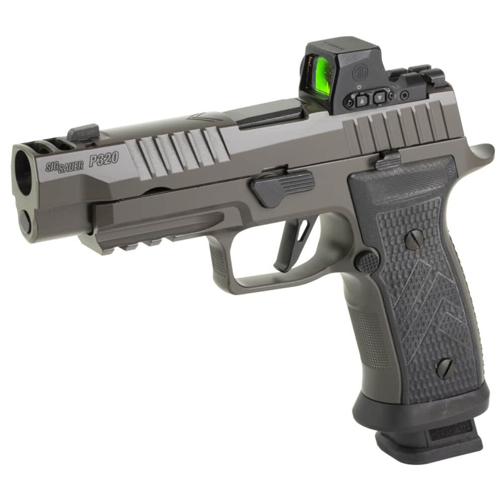 Sig Sauer, P320, AXG Legion, Romeo X, Full Size 9mm, X Series Flat Skeletonized Trigger, Legion Gray (320AXGF-9-LEGION-RXX)