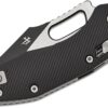 Microtech, Stitch, RAM-LOK, Folding Spear Point, Partial Serrated, Black (169RL-2FL) - Image 3