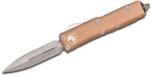 Microtech UTX-85, Out-The-Front, Apocalyptic Dagger Standard, Tan (232-10APTA)