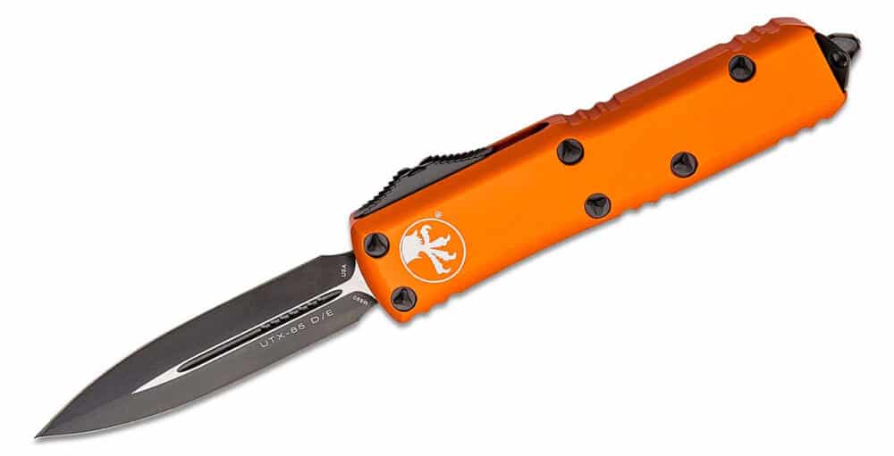 Microtech, UTX-85 Standard, Dagger, Orange (232-1OR)