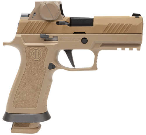 Sig Sauer, P320 M18X, Polymer Framed Pistol, Carry, 9MM, 3.9" Barrel, PVD Finish, Coyote (M18X-9-RX)