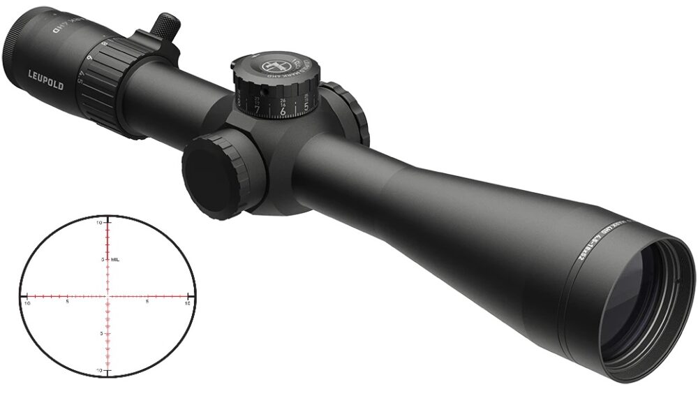 Leupold, Mark 4HD, Rifle Scope, 4.5-18X52mm, 34mm Maintube, Illuminated PR1-MIL Reticle, Black (183624)