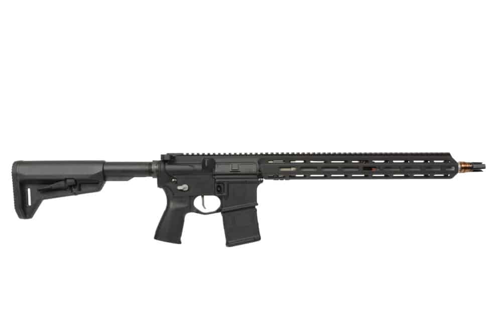 Q LLC., Sugar Weasel, 5.56/.223, 30+1, 16" Barrel, 1/2x28 Threaded, Anodized Finish, Black (SW-556-16IN-RIFLE-BLK)