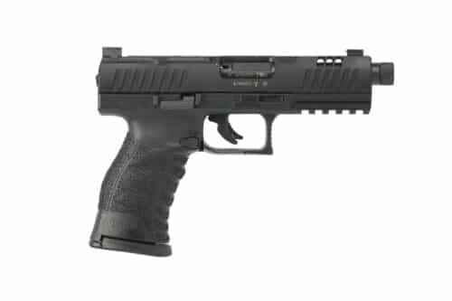 Walther, WMP, Double Action, Polymer Frame Pistol, 22 Winchester Magnum, 4.9" Threaded Barrel, Matte Finish, Black (5220301)