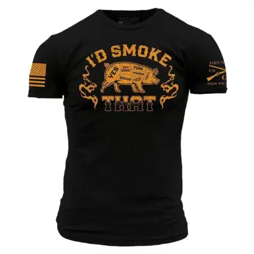 Grunt Style, I'd Smoke That T-Shirt, Black (GS5547)