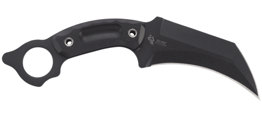 CRKT Du Hoc, Karambit Fixed Blade Knife, Black (2630)