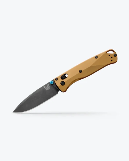 Benchmade, Bugout, Manual Folding Knife, Drop Point, Burnt Brass Aluminum (535BK-07)