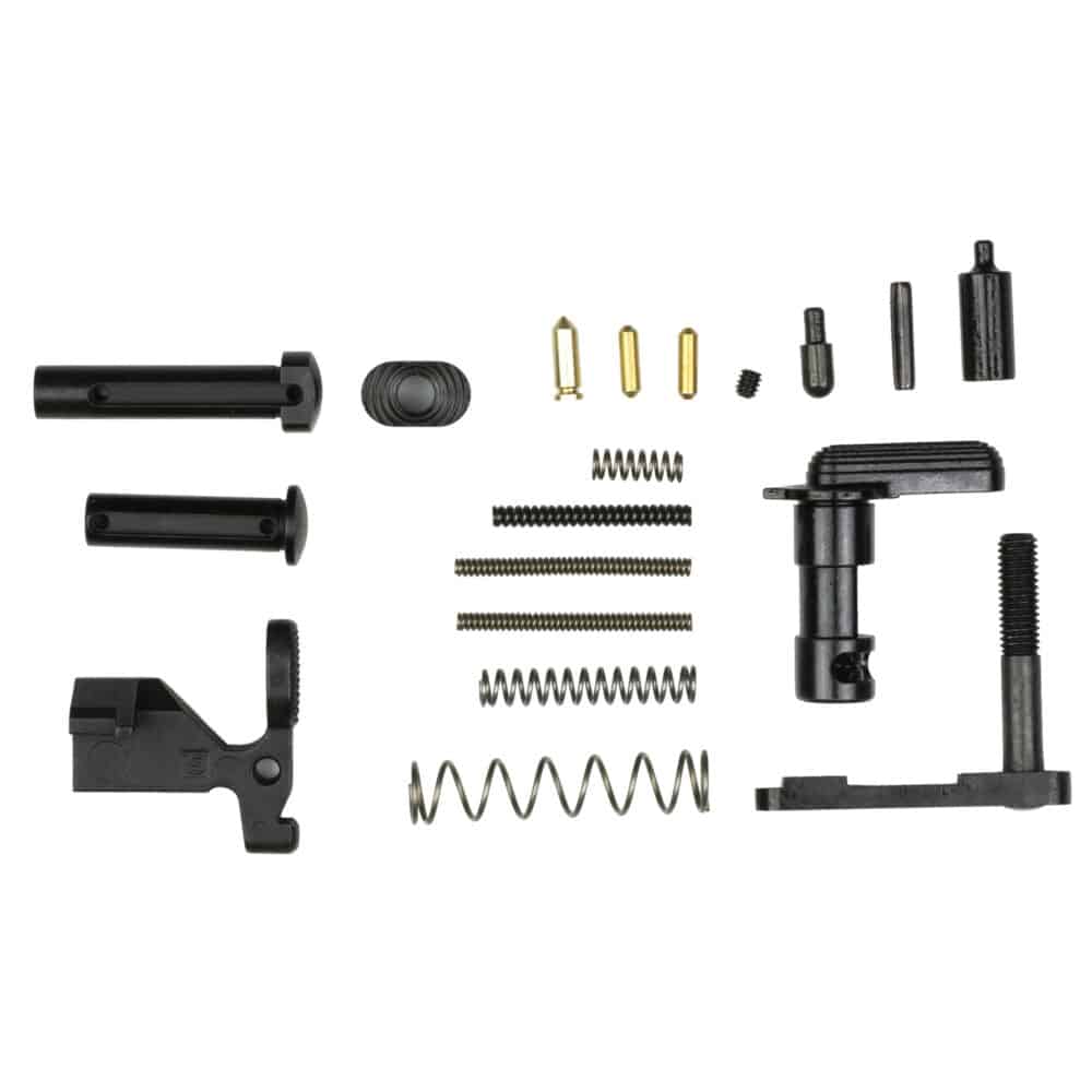 Aero Precision, AR15 Lower Parts Kit-No Grip, Black (APRH100385C)