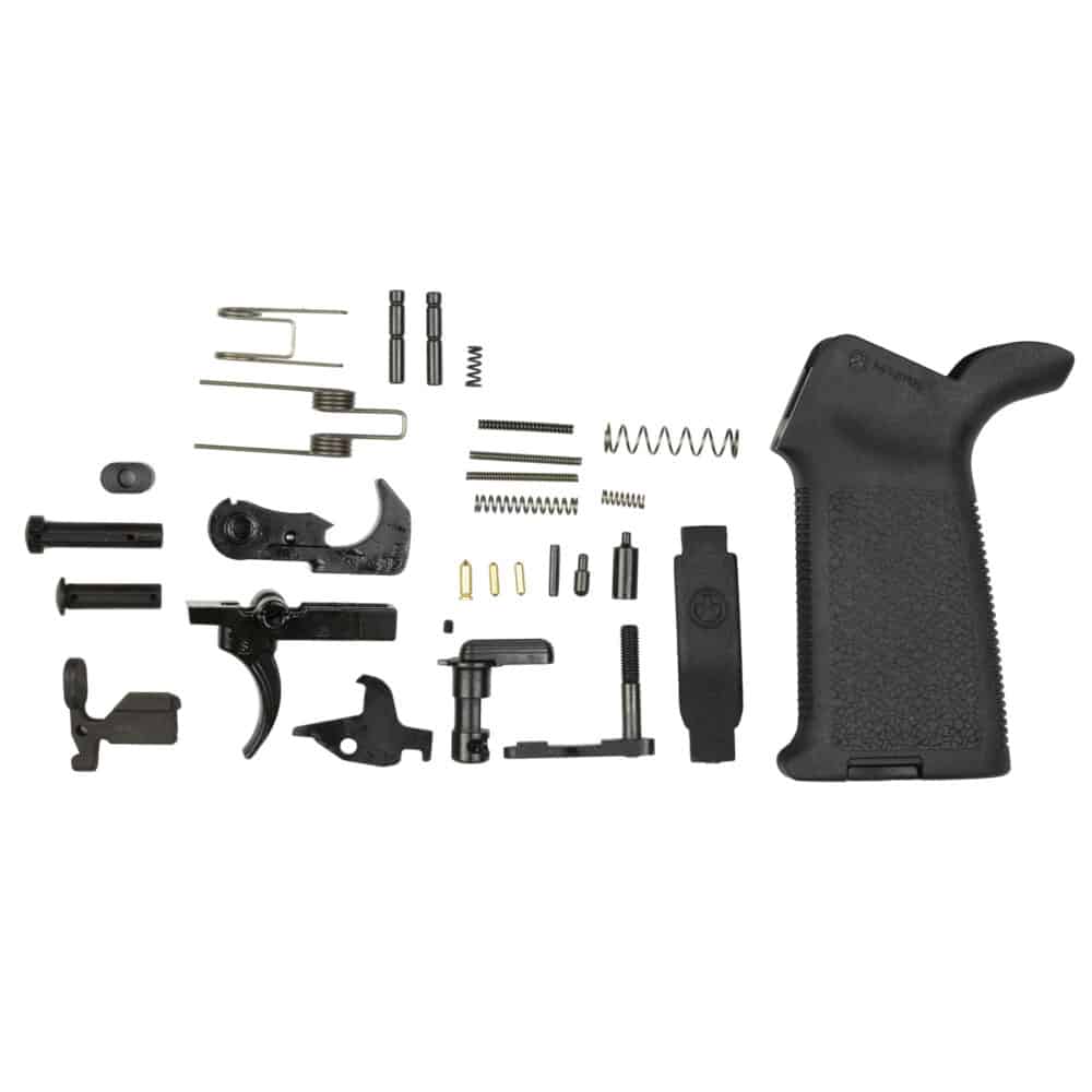 Aero Precision, MOE Lower Parts Kit, For AR15, Includes Magpul MOE Grip in Black (APRH10096)