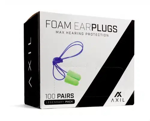 Axil, Foam Ear Plugs W/ Lanyard, Green (1) Pair (FP-100GP)