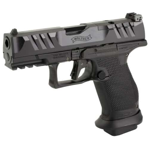 Walther, PDP Pro-E, Striker Fired, Polymer Frame Pistol, Compact, 9MM, 4" Barrel, Nitride Finish, Black (28849760)