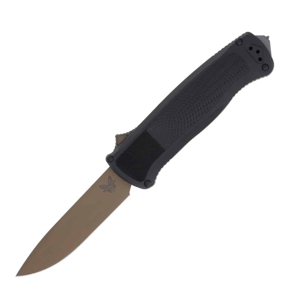 Benchmade, Shootout, CF Elite Auto OTF, Drop Point, Auto, Carbon Fiber Black (5371FE)