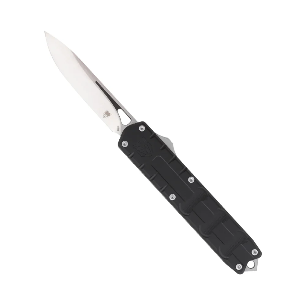 Cobratec Knives, Large Enforcer, Out-the-Front, Black (CTEBLKM390DNS)