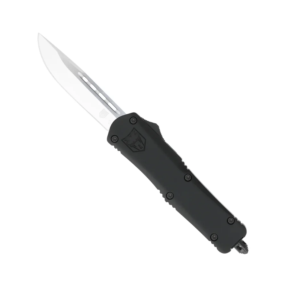 Cobratec Knives, Medium FS-3, Out-the-Front, Black (MBFS-3DNS)