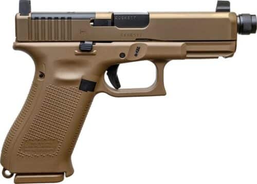 Glock, 19X MOS, Exclusive 9mm Pistol, Threaded Barrel, Coyote (PX1950S03MOSTB)