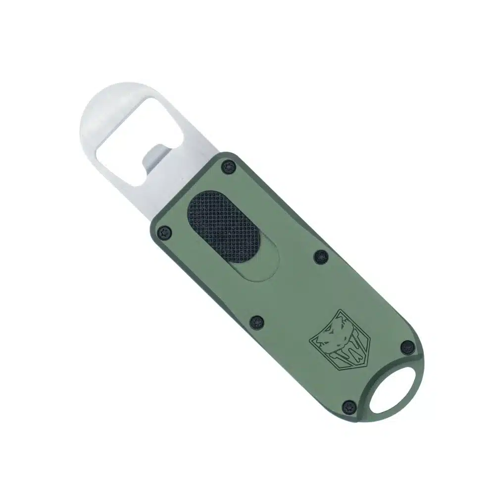 Cobratec Knives, Out-the-Front Bottle Opener, OD Green (CTOTFBOODG)