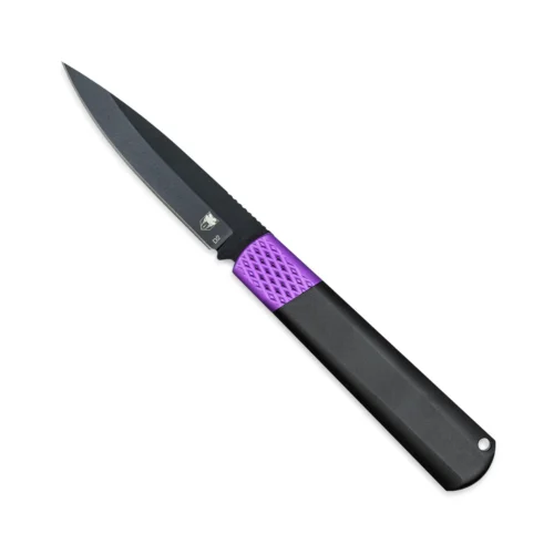 Cobratec Knives, Gideon Hidden Release, Purple/Black (CTGHRBPB)