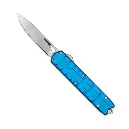 Cobratec Knives, Medium Enforcer, Out-the-Front, Blue (MCTEBLUM390DNS)