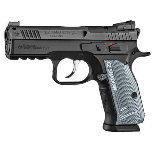 CZ, Shadow 2 Compact, DA/SA, Semi-Auto, Metal Frame Pistol, 9MM, 15+1, MS, Black (91252)