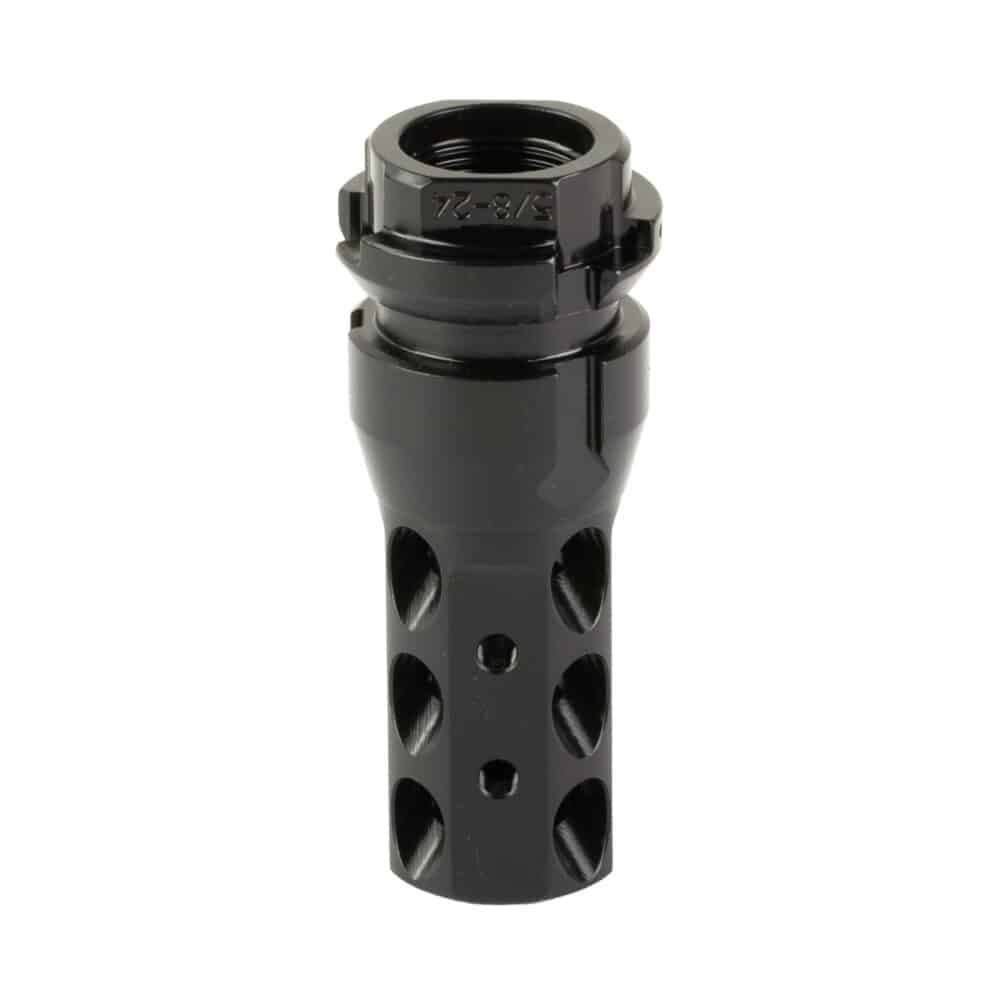 Dead Air Armament, Key Mount, Muzzle Brake, 45 Caliber, 5/8x24, Nitride Finish, Black (DA161) - Image 2