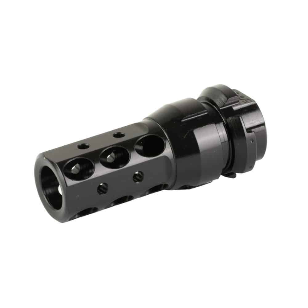 Dead Air Armament, Key Mount, Muzzle Brake, 45 Caliber, 5/8x24, Nitride Finish, Black (DA161) - Image 3