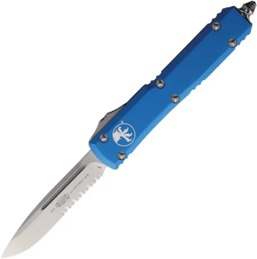 Microtech, Ultratech, Auto Out-the-Front, Drop Point P/S, Satin Blue (121-5BL)