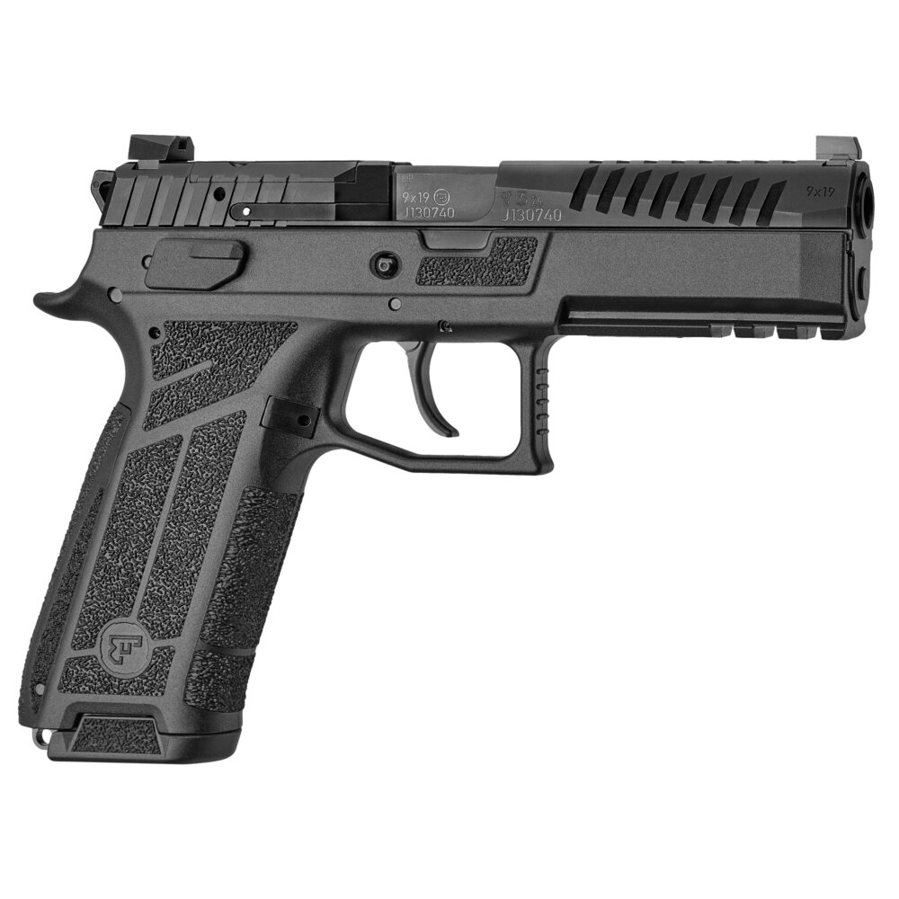 CZ, P-09F Nocturne, Polymer Frame Pistol, Full Size, 9MM, 4.53" Barrel, Matte Finish, Black (91670) - Image 2