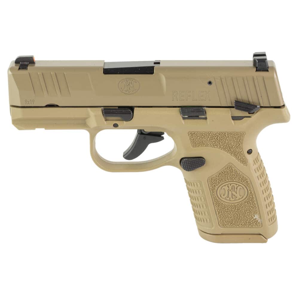 FN America, Reflex MRD, SAO, Micro Compact, 9MM, Flat Dark Earth (66-101419) - Image 3