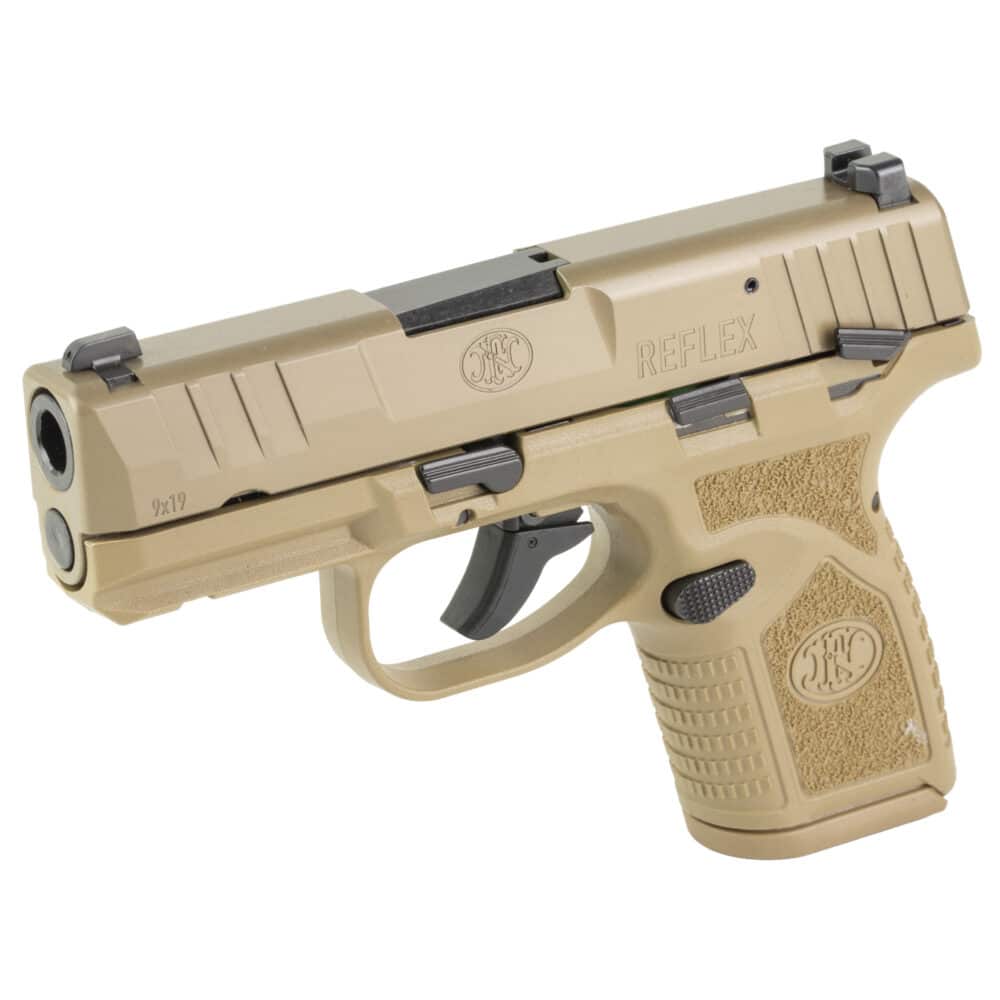 FN America, Reflex MRD, SAO, Micro Compact, 9MM, Flat Dark Earth (66-101419)