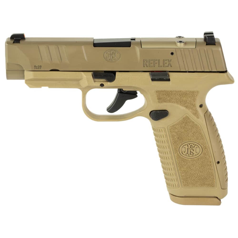 FN America, Reflex MRD XL, SAO, Micro Compact, 9MM, OR, Flat Dark Earth (66-101760) - Image 2