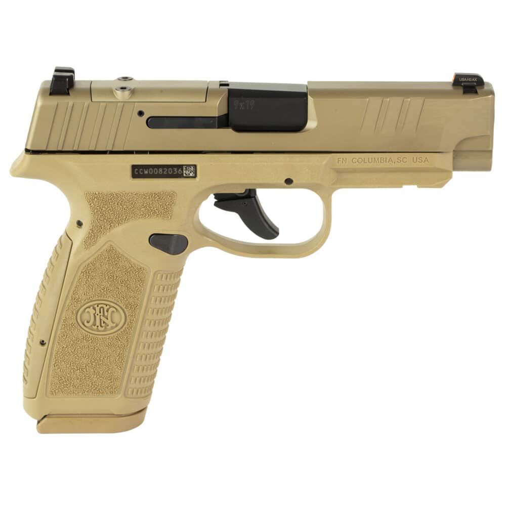 FN America, Reflex MRD XL, SAO, Micro Compact, 9MM, OR, Flat Dark Earth (66-101760) - Image 3