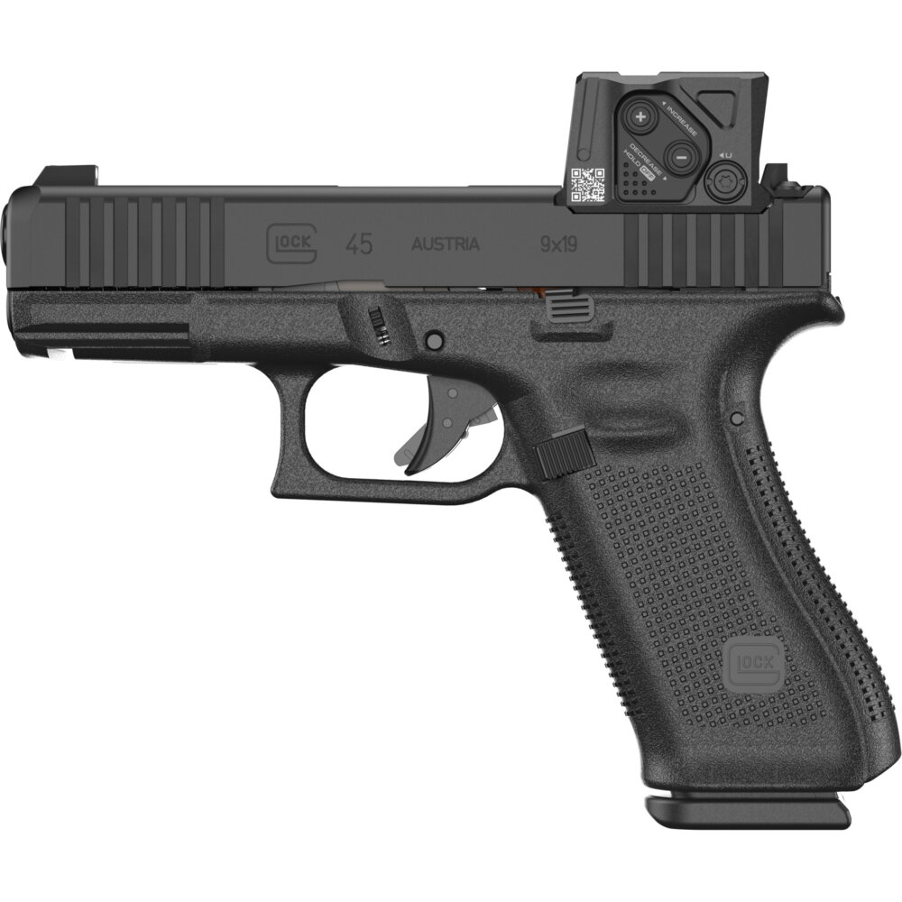 GLOCK, G45 MOS, Gen 5, Compact, 9MM,  Aimpoint COA Optic Mounted, 17+1, Black (PA455SB03MOS8A3) - Image 2