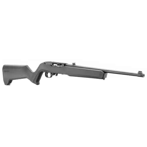 Ruger, 10/22, Semi-automatic Rifle, 22 LR, 18.5" Cold Hammer Forged Barrel, 1/2x28 Threaded, Satin Finish, Black (31216)