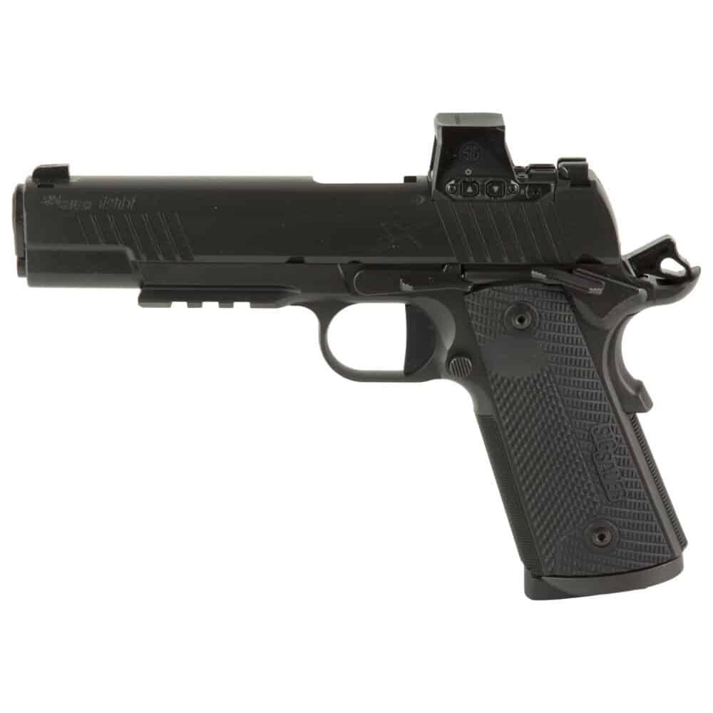 Sig Sauer, 1911 X Series, Single Action Only, 1911, Full Size, 45 ACP, 5" Barrel, DLC Finish, Black (1911XR-45-BXR3-RXX) - Image 2