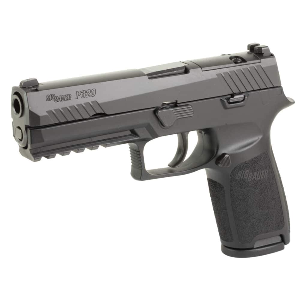 Sig Sauer, P320, Full Size, Striker Fired, Semi-Auto, Polymer Frame Pistol, Compact, 9MM, Black (320F-9-BSSP)