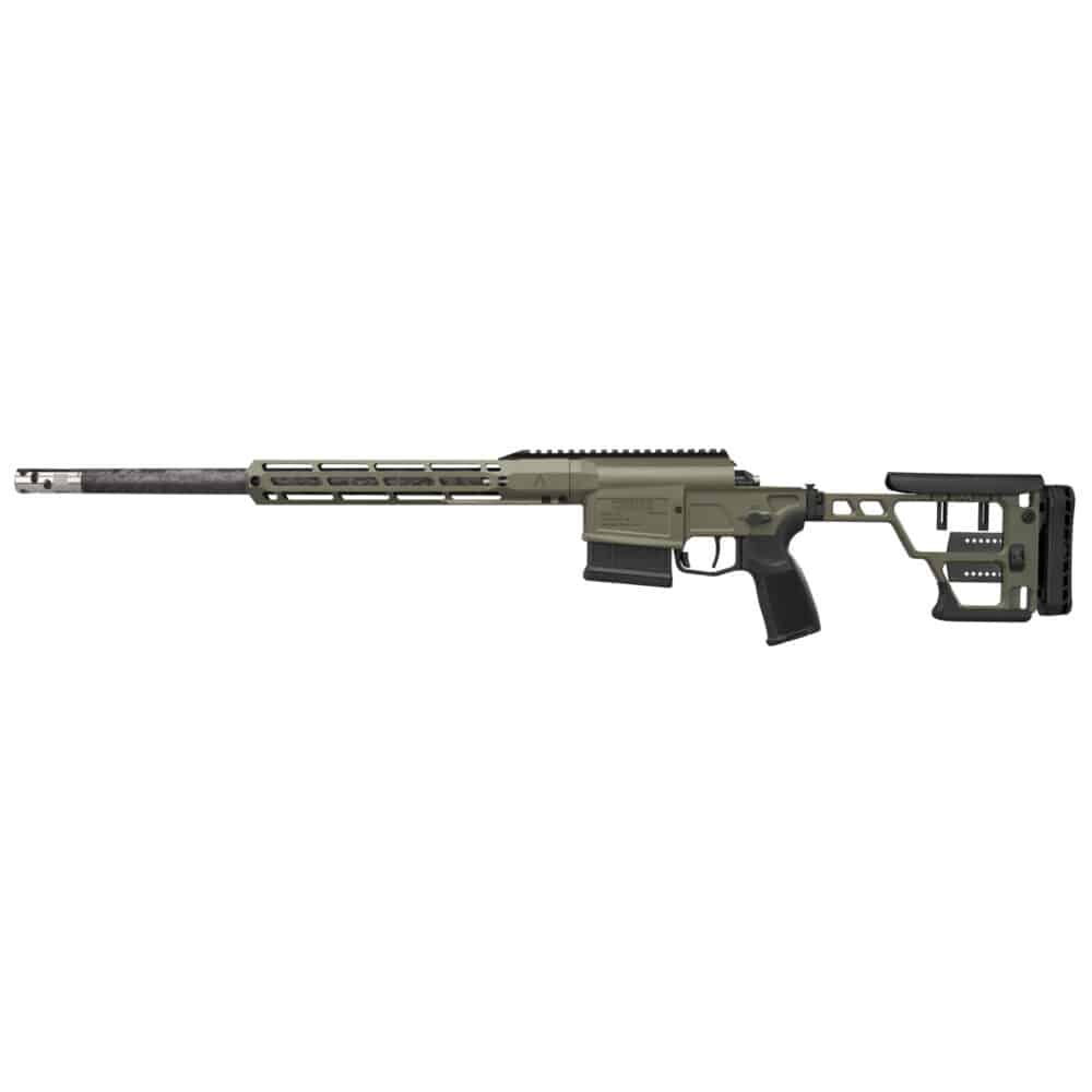 Sig Sauer, Cross Sawtooth, Bolt Action Rifle, 6.5 Creedmoor, 18", Free Floating M-LOK/ARCA Forend, Folding Precision Adjustable Stock, 5 Rounds, Moss Green (CROSS-65-18B-SAW)