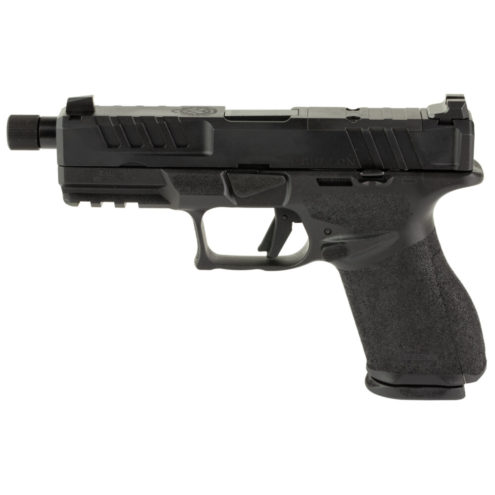 Springfield, Echelon 4.0C, Full Size, 9MM, 4.7" Barrel, Threaded 1/2X28, Night Sight, OR, Black (ECT9409B-3D)