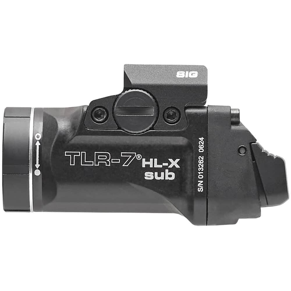 Streamlight, TLR-7 HL-X Sub, Weaponlight, Fits Sig P365XL, 1,000 Lumens with SL-B9 Battery, 30 Minute Run Time, Matte Finish, Black (69504) - Image 3