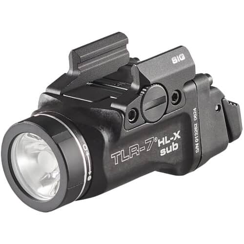 Streamlight, TLR-7 HL-X Sub, Weaponlight, Fits Sig P365XL, 1,000 Lumens with SL-B9 Battery, 30 Minute Run Time, Matte Finish, Black (69504)