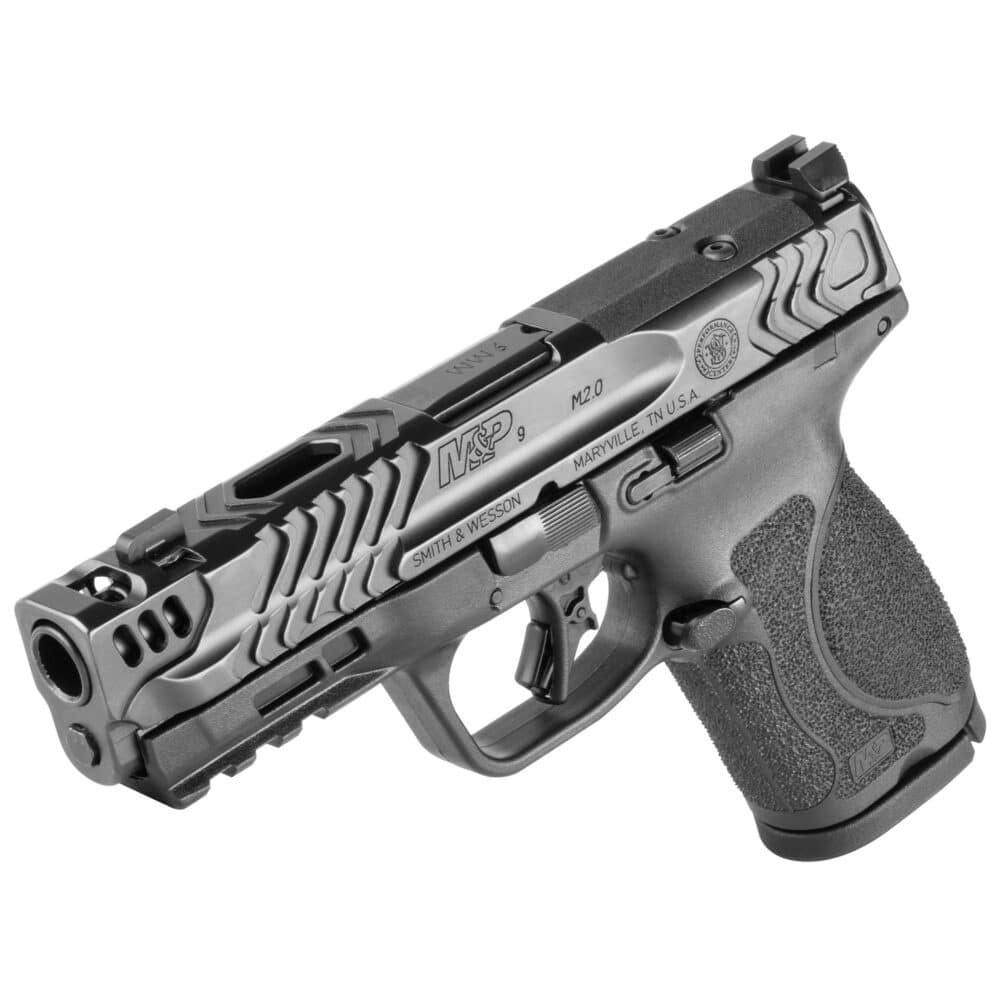 Smith & Wesson, M&P M2.0, Performance Center, Polymer Framed Ported Pistol, Compact, 9MM, 15+1, Black (13989)