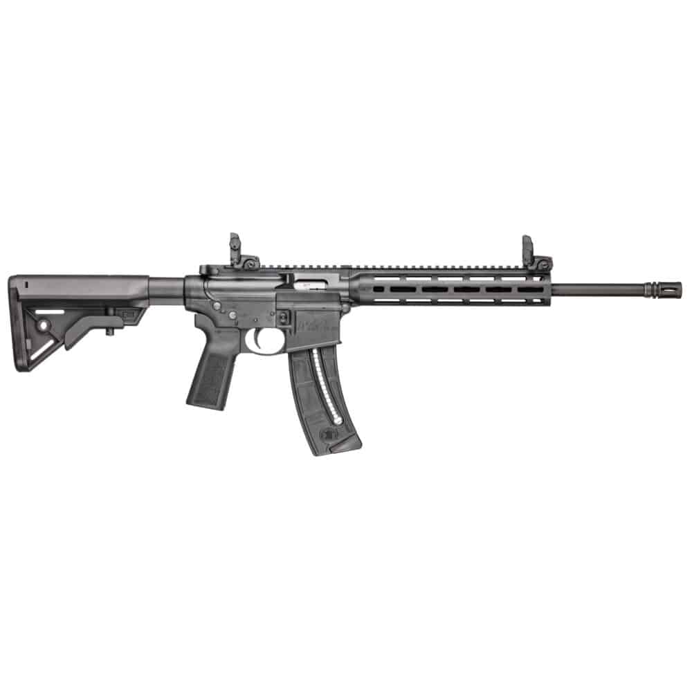 Smith & Wesson, M&P 15-22 Sport Rifle, AR, 22LR, 16.5" Barrel, Threaded 1/2X28, A2 Flash Hider, 25+1, Black (14180)