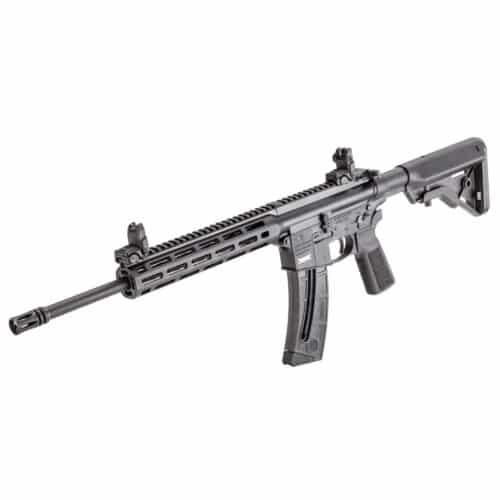 Smith & Wesson, M&P 15-22 Sport Rifle, AR, 22LR, 16.5" Barrel, Threaded 1/2X28, A2 Flash Hider, 25+1, Black (14180)