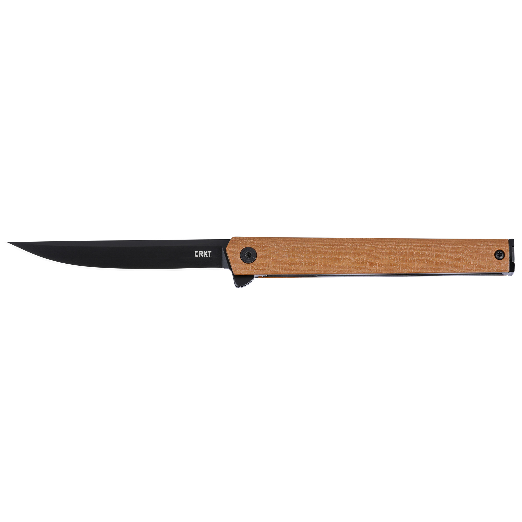 CRKT, Columbia River Knife & Tool, CEO Flipper, Folding Knife, 3.35" Drop Point Blade (7097DK)