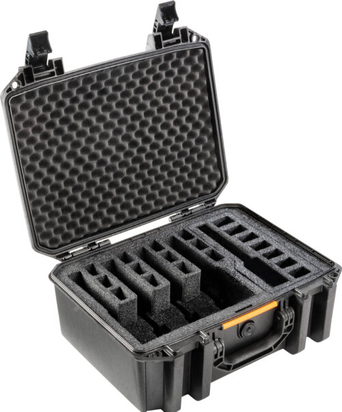 Pelican V300, Vault-5 Pistol Custom Case, Black (25-044300-01)