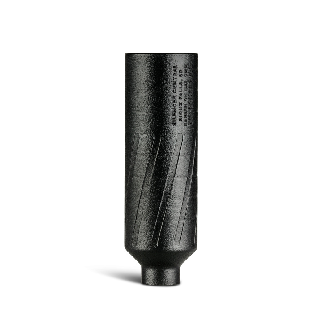 Banish, 9K, 9mm Silencer, Direct Thread, Black (BANISH-9K)