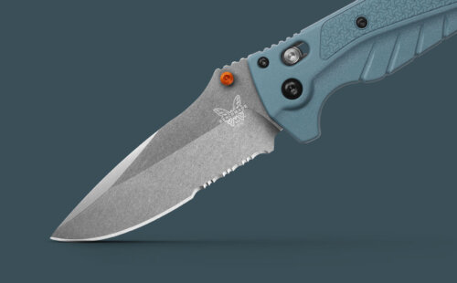 Benchmade Adira Depth Blue, Drop Point Knife (18060S)