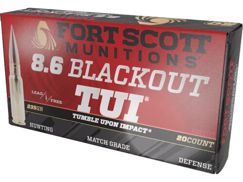 Fort Scott TUI 8.6 Blackout 235gr (FSMA86BLK235SCV1)
