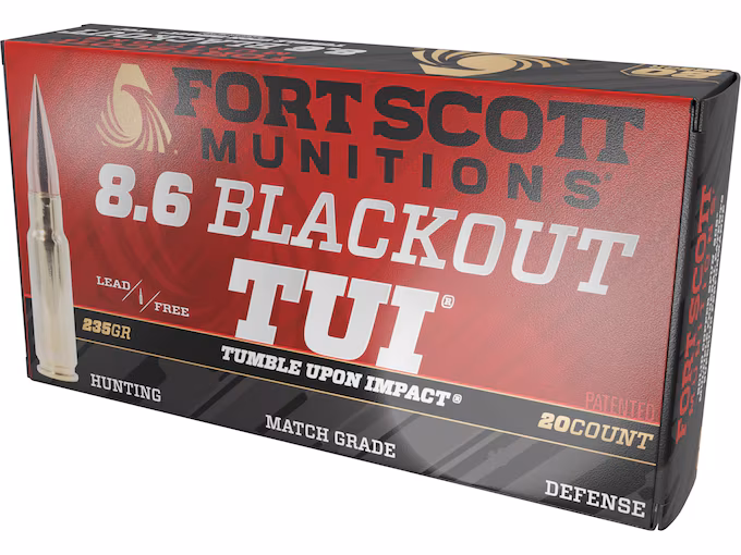 Fort Scott TUI 8.6 Blackout 235gr (FSMA86BLK235SCV1)