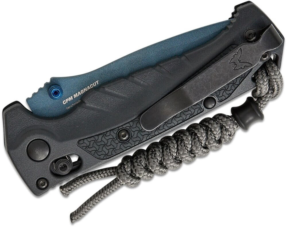 Benchmade, Water Mini Adira, Blue Drop Point. 3.21", Tempest Gray (18065BT-01) - Image 5